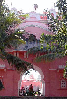 Entrance view of the Sirigere Math